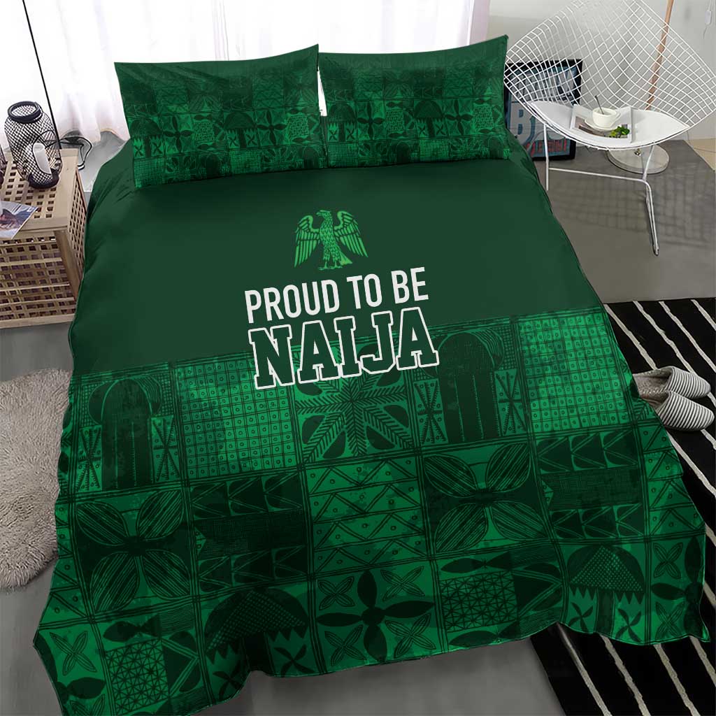 Nigeria Yoruba Adire Patterns Bedding Set Proud To Be Naija LT7