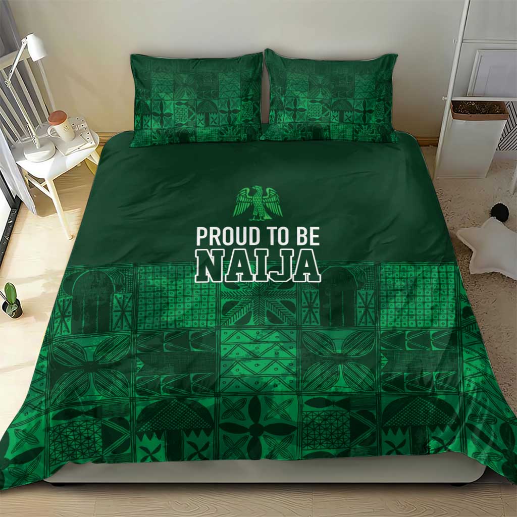 Nigeria Yoruba Adire Patterns Bedding Set Proud To Be Naija LT7
