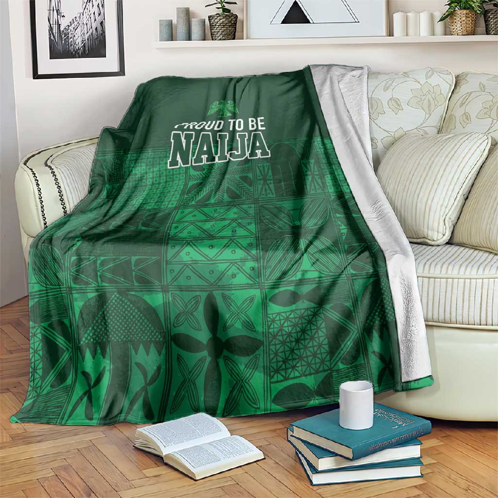 Nigeria Yoruba Adire Patterns Blanket Proud To Be Naija LT7