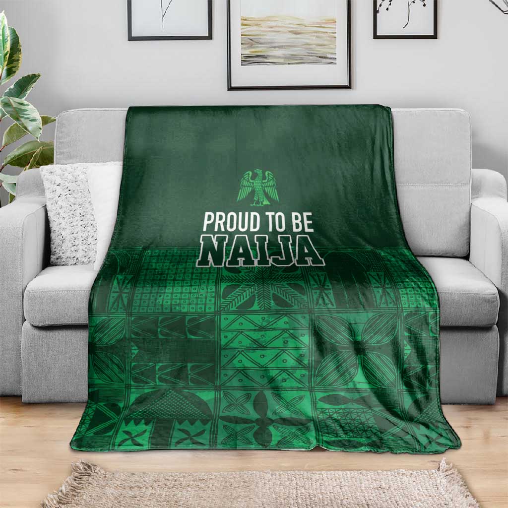 Nigeria Yoruba Adire Patterns Blanket Proud To Be Naija LT7