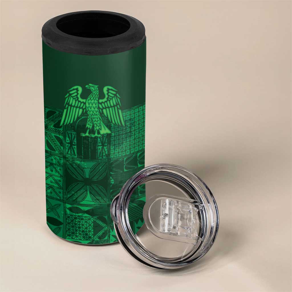 Nigeria Yoruba Adire Patterns 4 in 1 Can Cooler Tumbler Proud To Be Naija LT7
