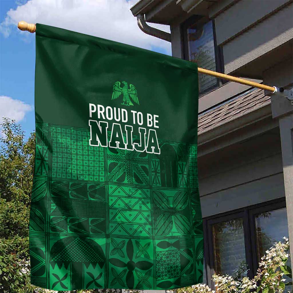 Nigeria Yoruba Adire Patterns Garden Flag Proud To Be Naija LT7