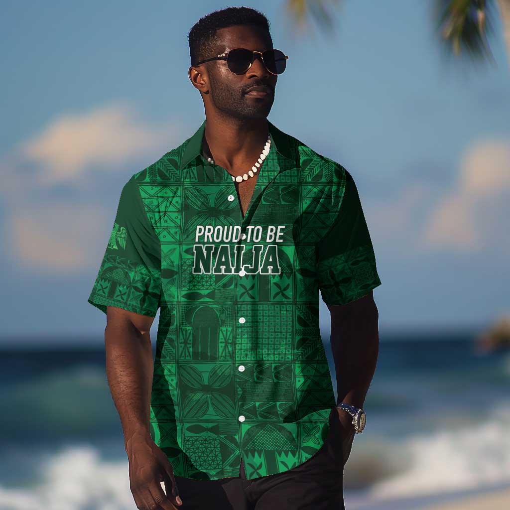 Nigeria Yoruba Adire Patterns Hawaiian Shirt Proud To Be Naija LT7