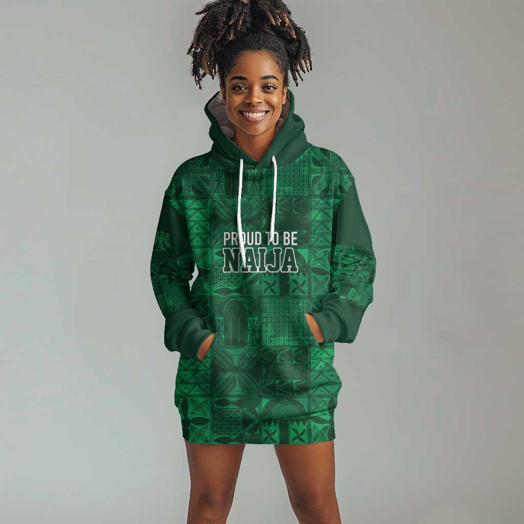 Nigeria Yoruba Adire Patterns Hoodie Dress Proud To Be Naija LT7