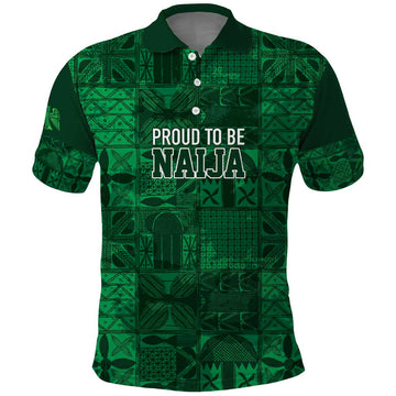 Nigeria Yoruba Adire Patterns Polo Shirt Proud To Be Naija LT7