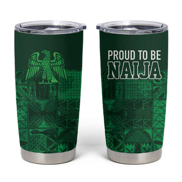 Nigeria Yoruba Adire Patterns Tumbler Cup Proud To Be Naija LT7
