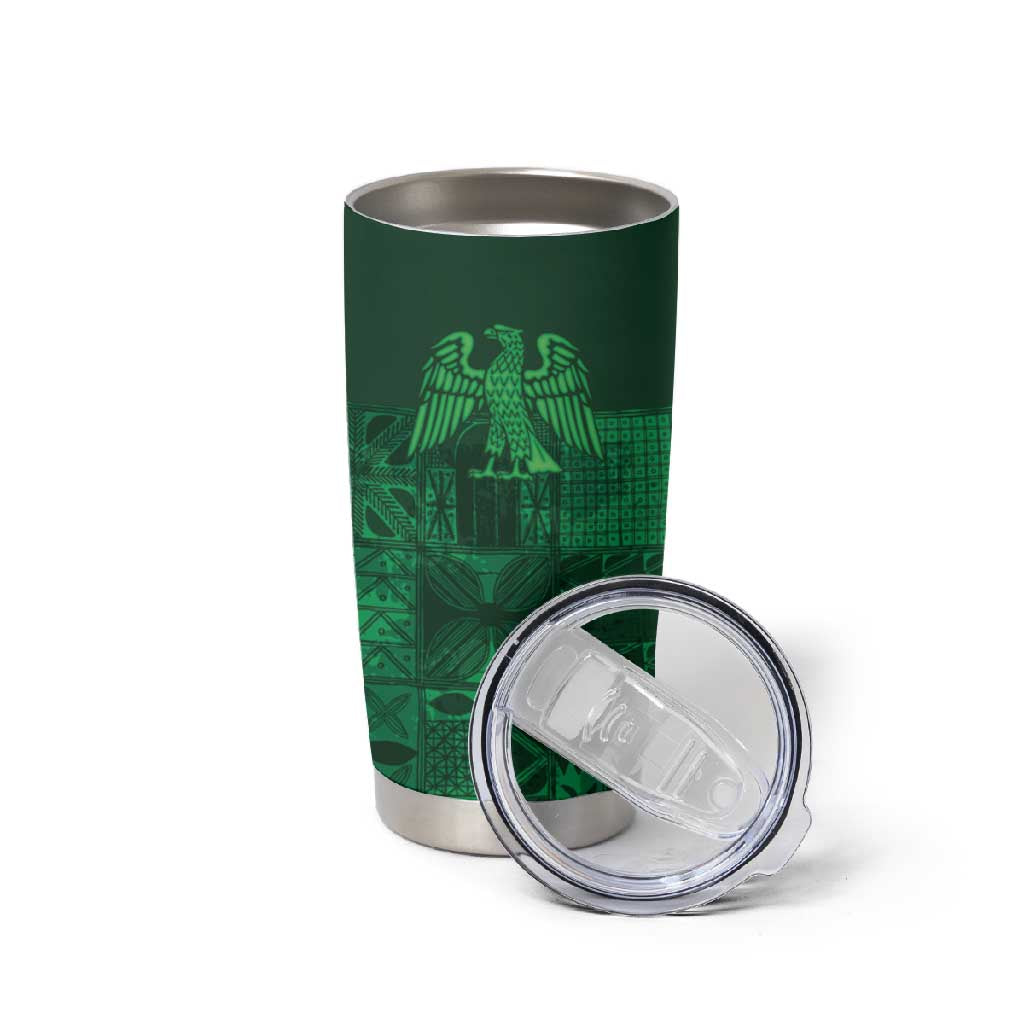 Nigeria Yoruba Adire Patterns Tumbler Cup Proud To Be Naija LT7