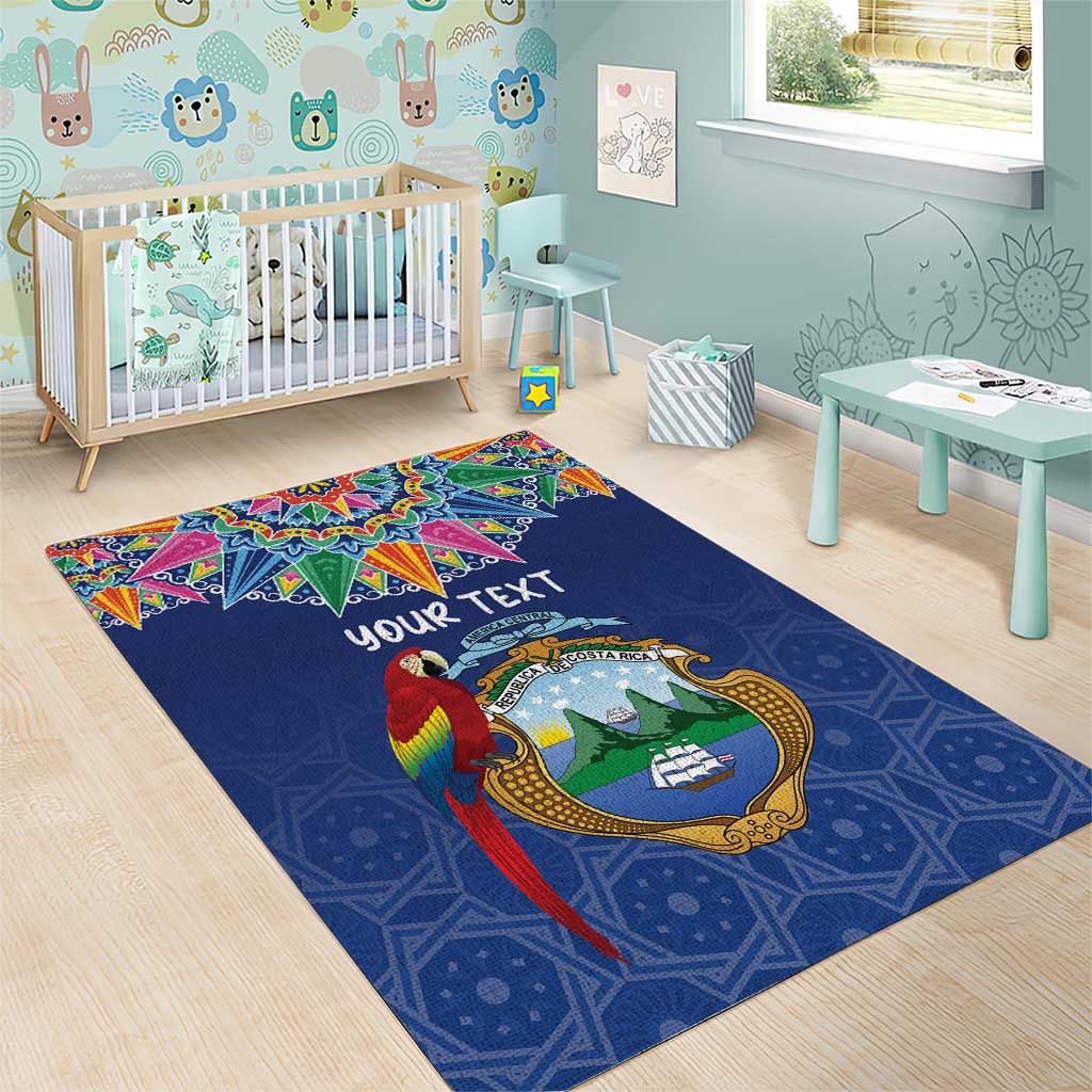 Pura Vida Costa Rica Personalized Area Rug Oxcart Ornate Inspired LT7