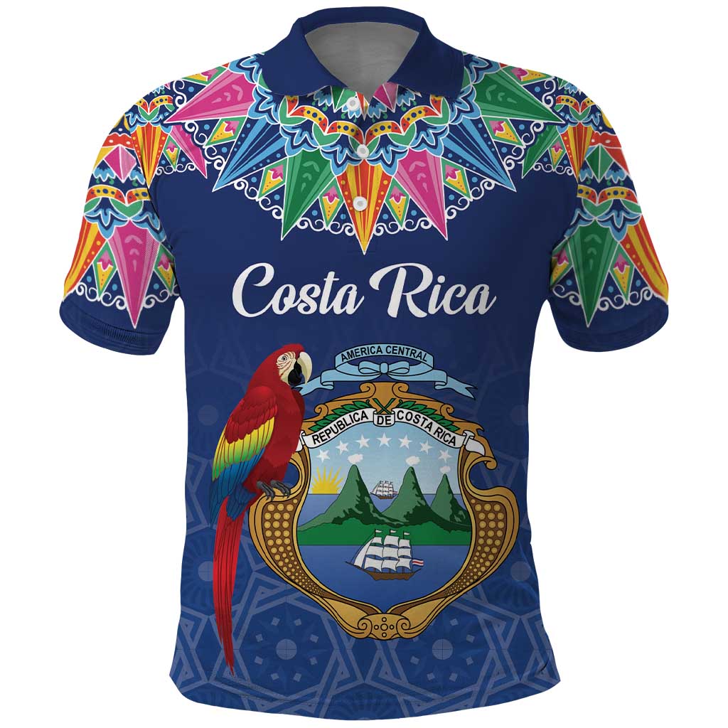 Pura Vida Costa Rica Personalized Polo Shirt Oxcart Ornate Inspired LT7