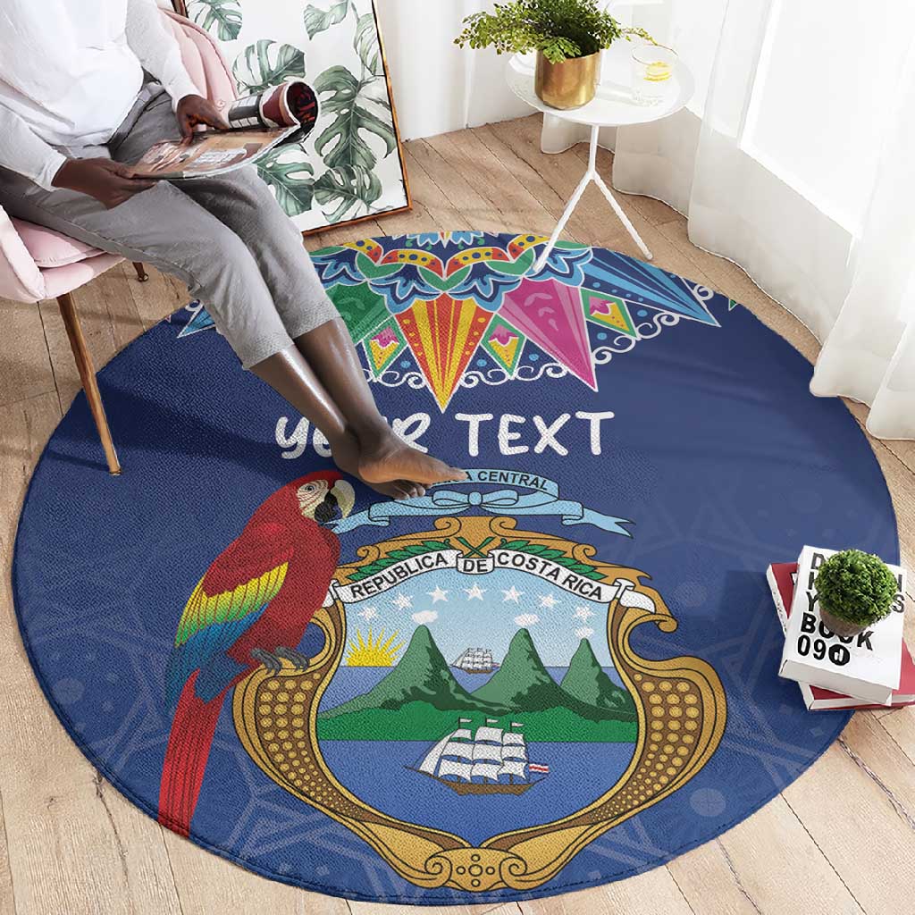 Pura Vida Costa Rica Personalized Round Carpet Oxcart Ornate Inspired LT7