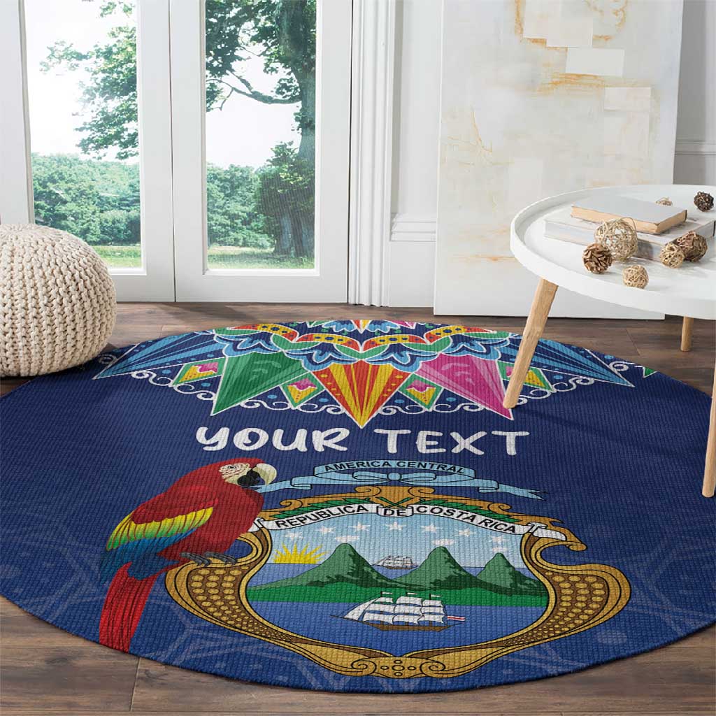 Pura Vida Costa Rica Personalized Round Carpet Oxcart Ornate Inspired LT7