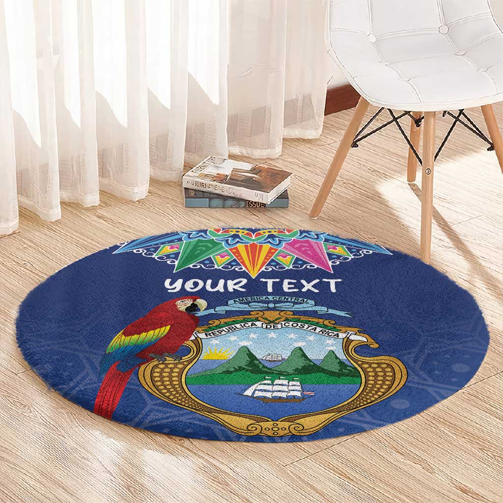 Pura Vida Costa Rica Personalized Round Carpet Oxcart Ornate Inspired LT7