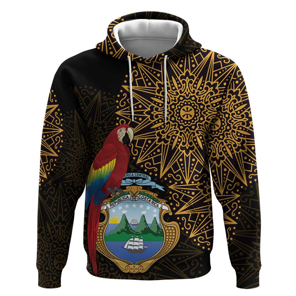 Pura Vida Costa Rica Personalized Hoodie Oxcart Ornate Inspired Gold Pattern LT7