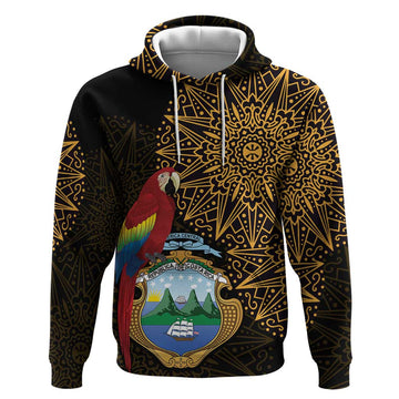 Pura Vida Costa Rica Personalized Hoodie Oxcart Ornate Inspired Gold Pattern LT7