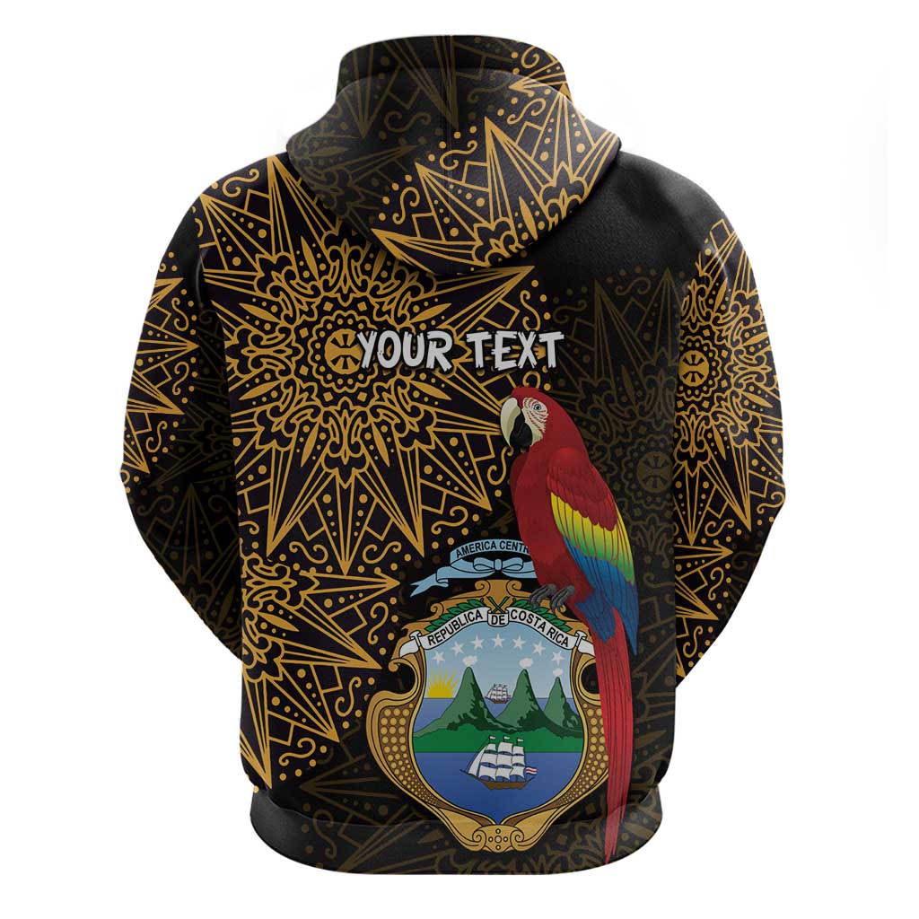 Pura Vida Costa Rica Personalized Hoodie Oxcart Ornate Inspired Gold Pattern LT7