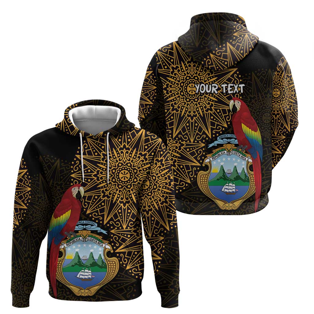 Pura Vida Costa Rica Personalized Hoodie Oxcart Ornate Inspired Gold Pattern LT7