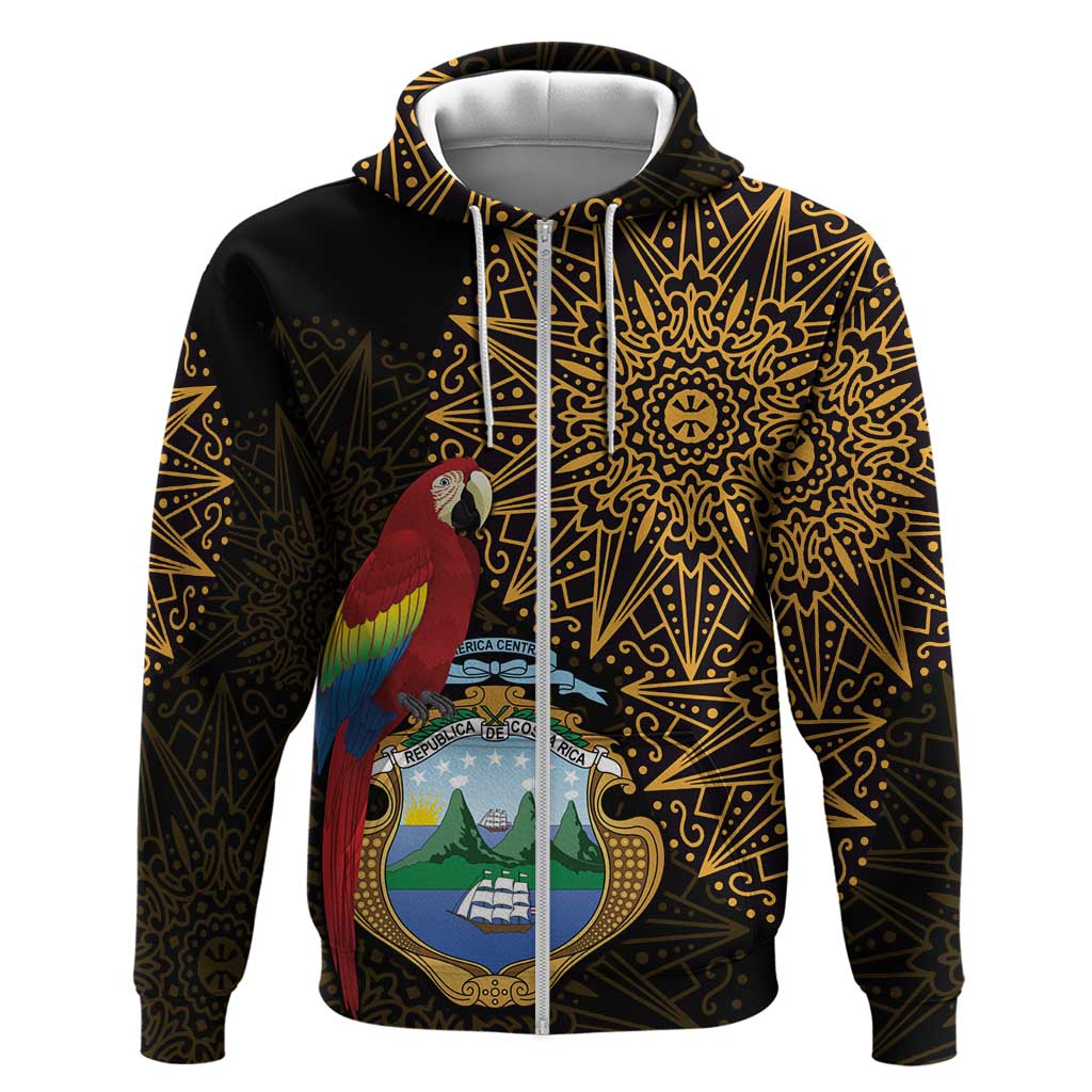 Pura Vida Costa Rica Personalized Hoodie Oxcart Ornate Inspired Gold Pattern LT7