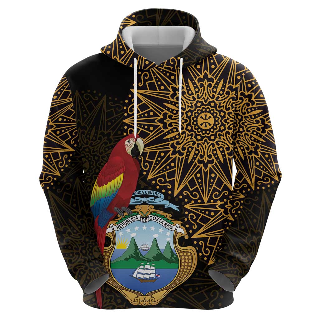 Pura Vida Costa Rica Personalized Hoodie Oxcart Ornate Inspired Gold Pattern LT7