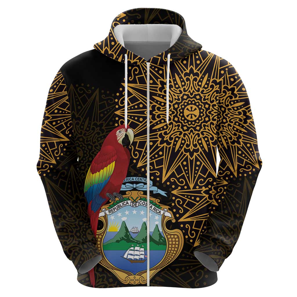 Pura Vida Costa Rica Personalized Hoodie Oxcart Ornate Inspired Gold Pattern LT7