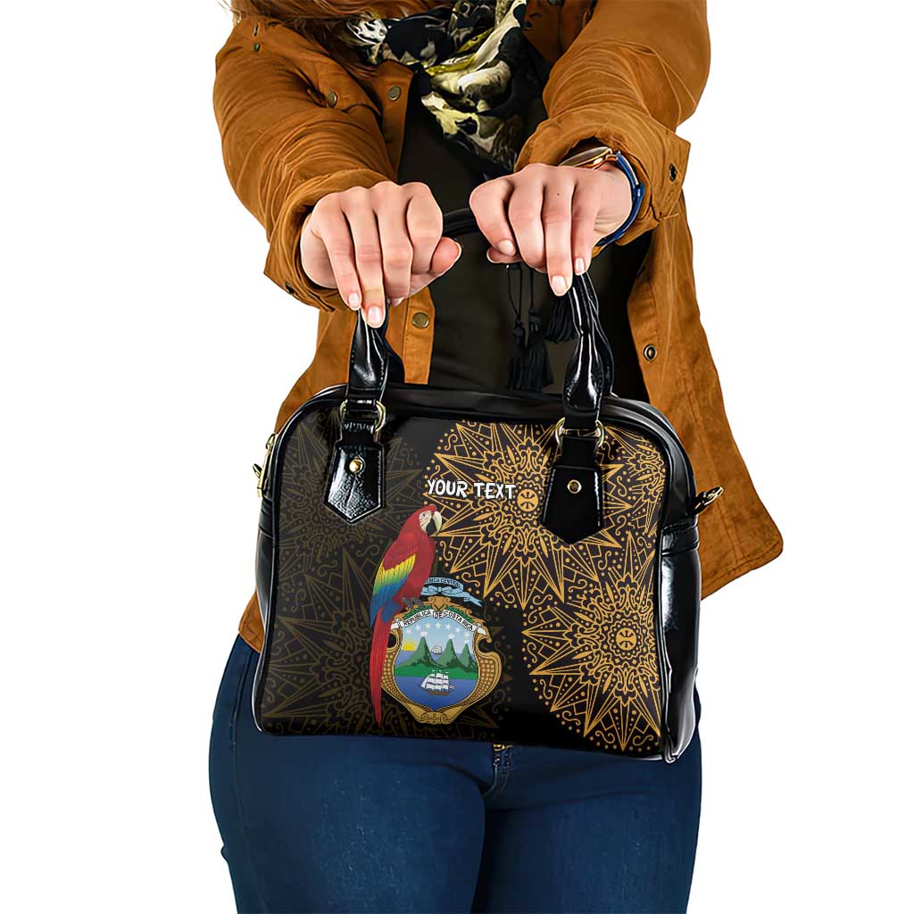 Pura Vida Costa Rica Personalized Shoulder Handbag Oxcart Ornate Inspired Gold Pattern LT7