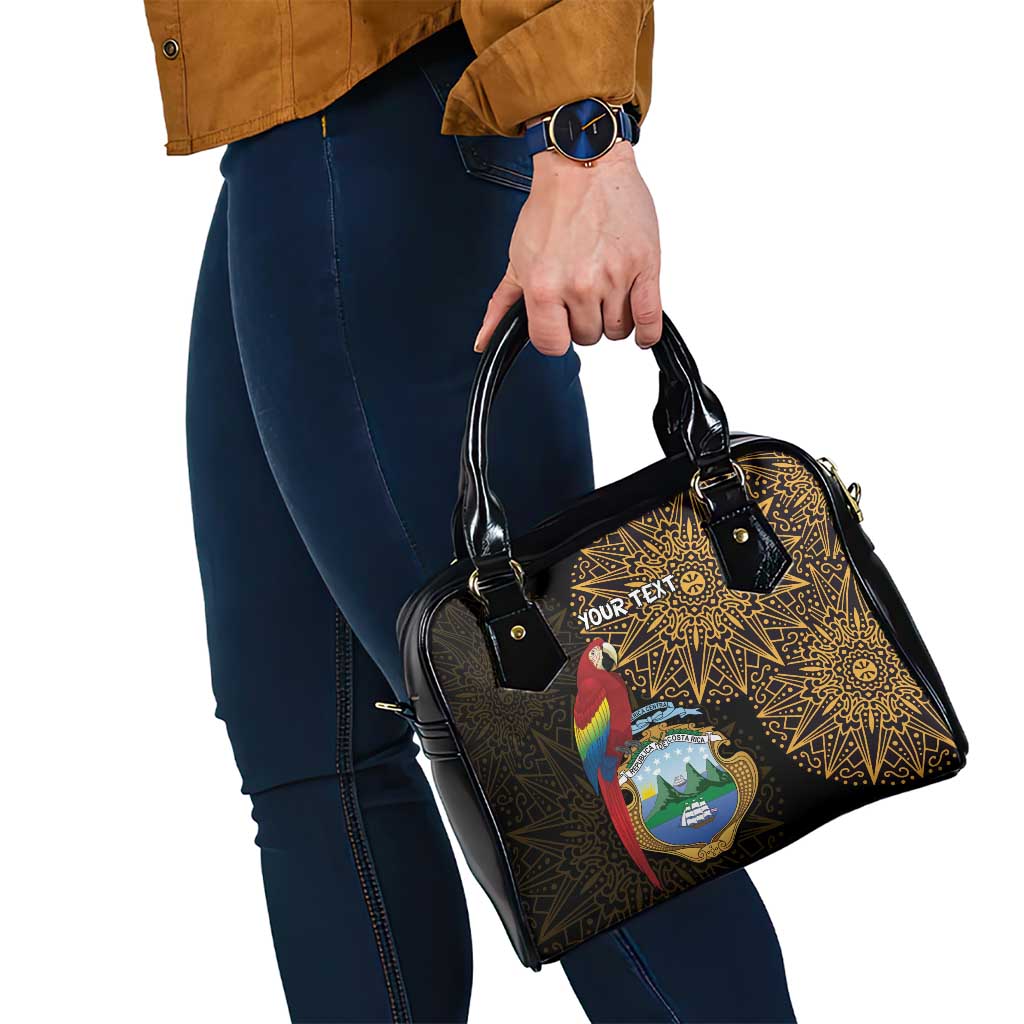 Pura Vida Costa Rica Personalized Shoulder Handbag Oxcart Ornate Inspired Gold Pattern LT7