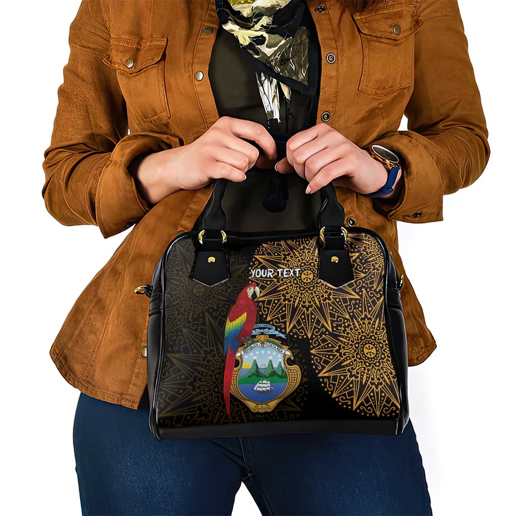 Pura Vida Costa Rica Personalized Shoulder Handbag Oxcart Ornate Inspired Gold Pattern LT7