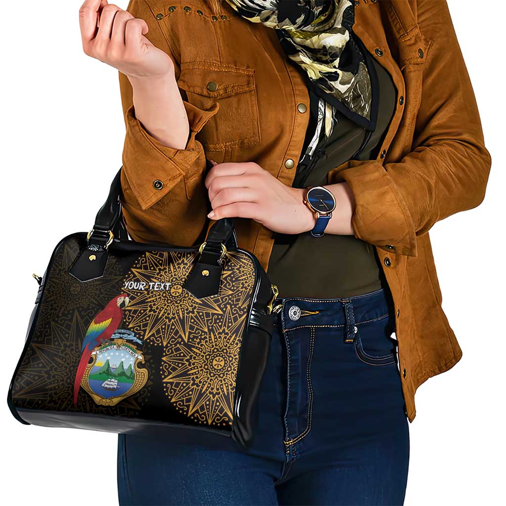 Pura Vida Costa Rica Personalized Shoulder Handbag Oxcart Ornate Inspired Gold Pattern LT7
