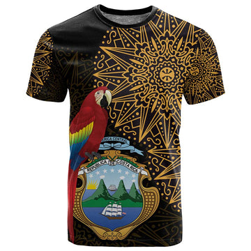 Pura Vida Costa Rica Personalized T shirt Oxcart Ornate Inspired Gold Pattern LT7