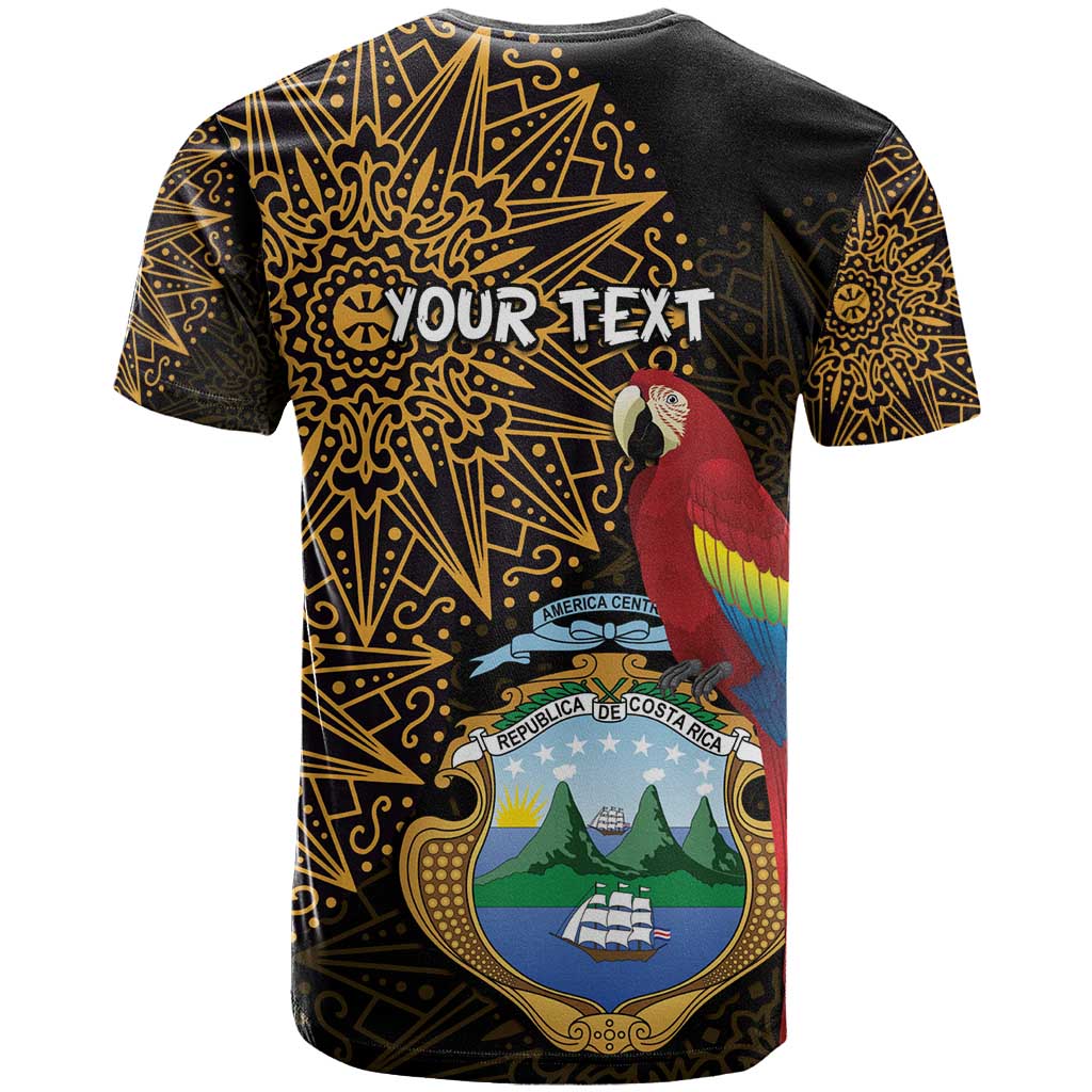 Pura Vida Costa Rica Personalized T shirt Oxcart Ornate Inspired Gold Pattern LT7