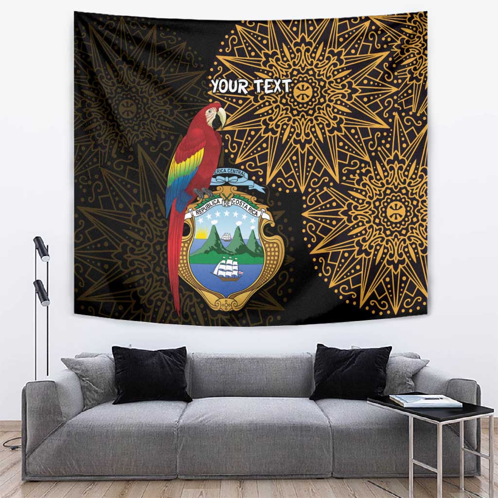 Pura Vida Costa Rica Personalized Tapestry Oxcart Ornate Inspired Gold Pattern LT7