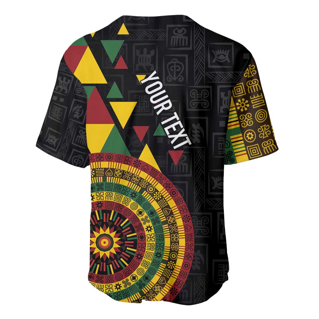 Personalized Adinkra Afro-Akan Culture Baseball Jersey Afrikan Colors LT7