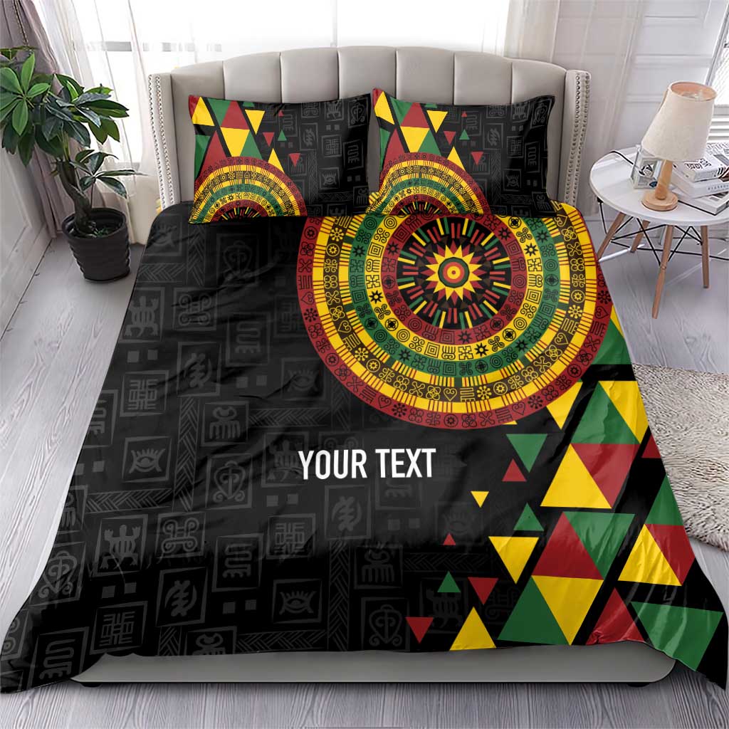 Personalized Adinkra Afro-Akan Culture Bedding Set Afrikan Colors LT7