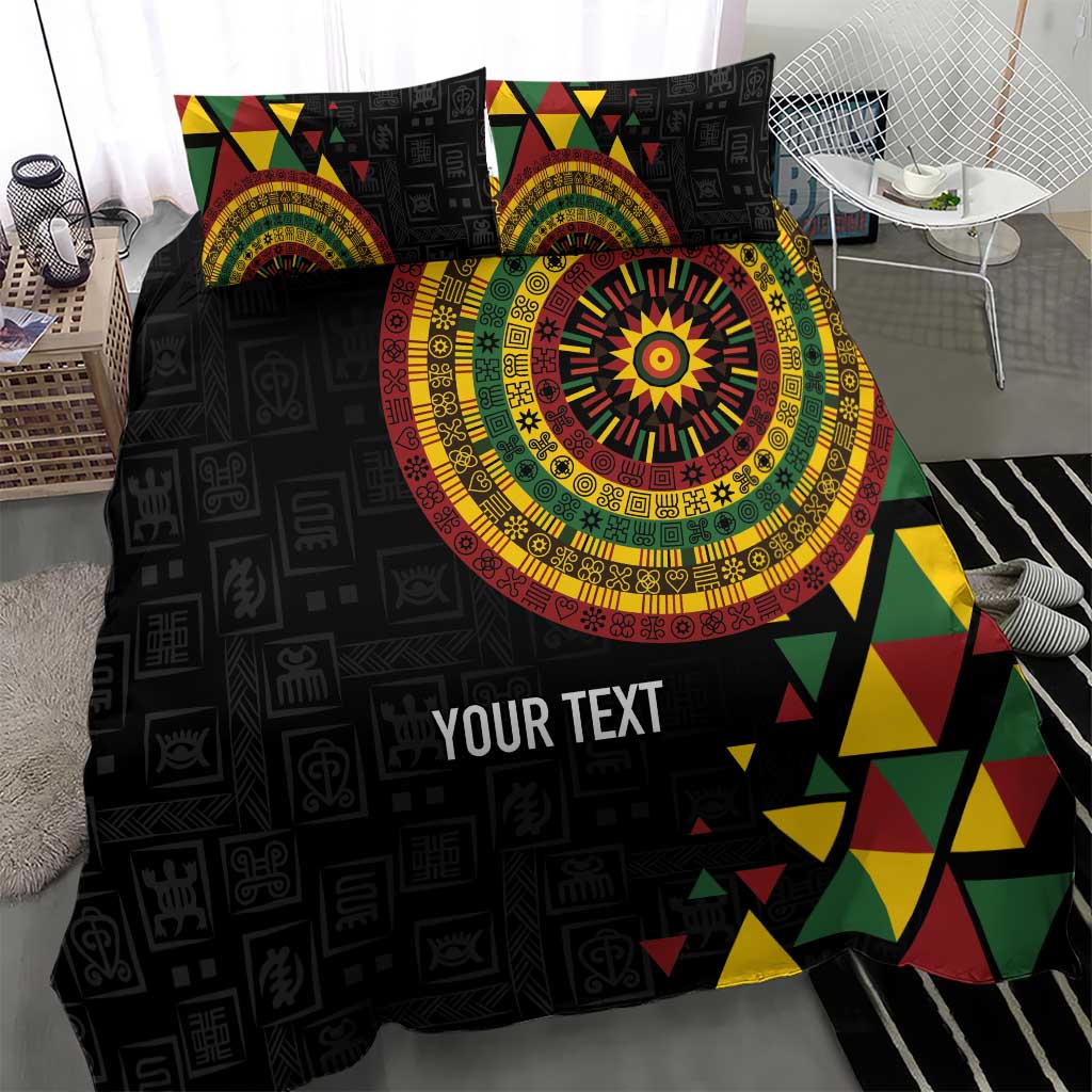 Personalized Adinkra Afro-Akan Culture Bedding Set Afrikan Colors LT7