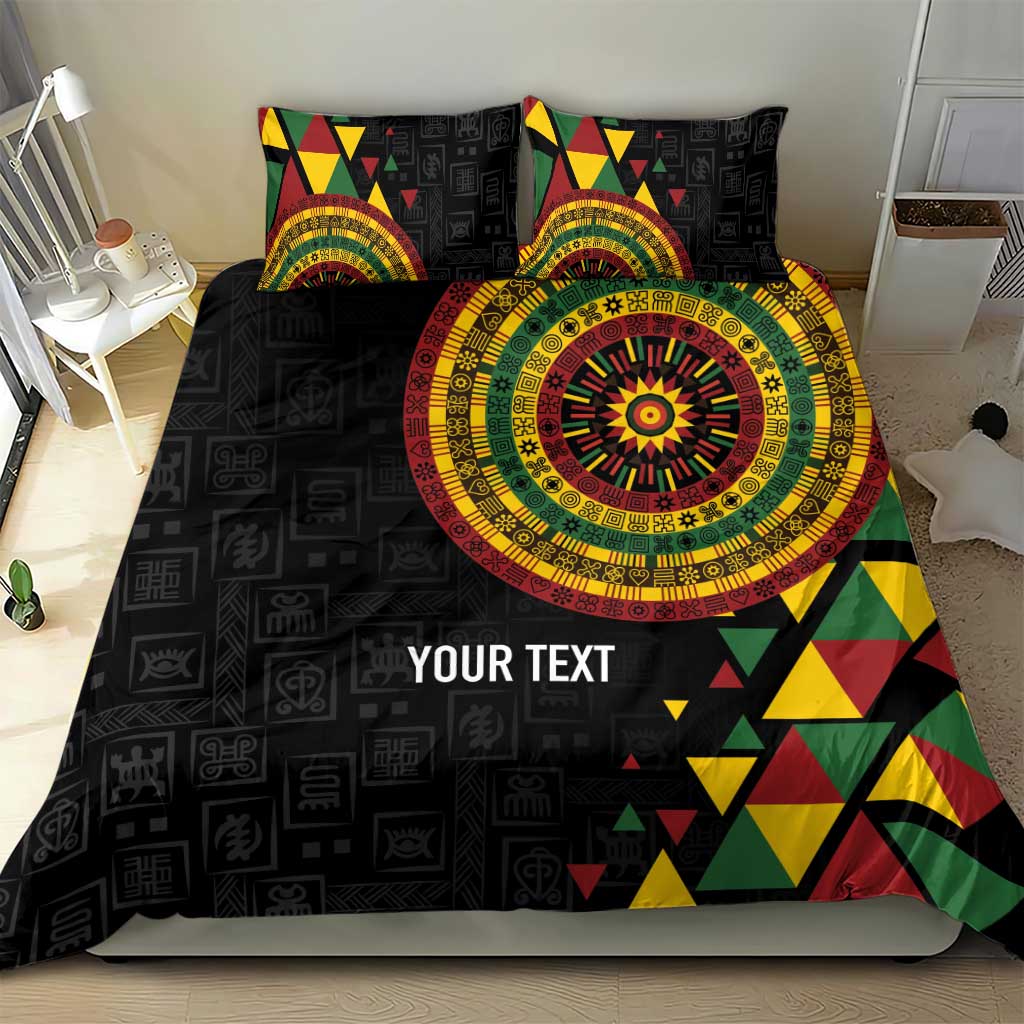 Personalized Adinkra Afro-Akan Culture Bedding Set Afrikan Colors LT7