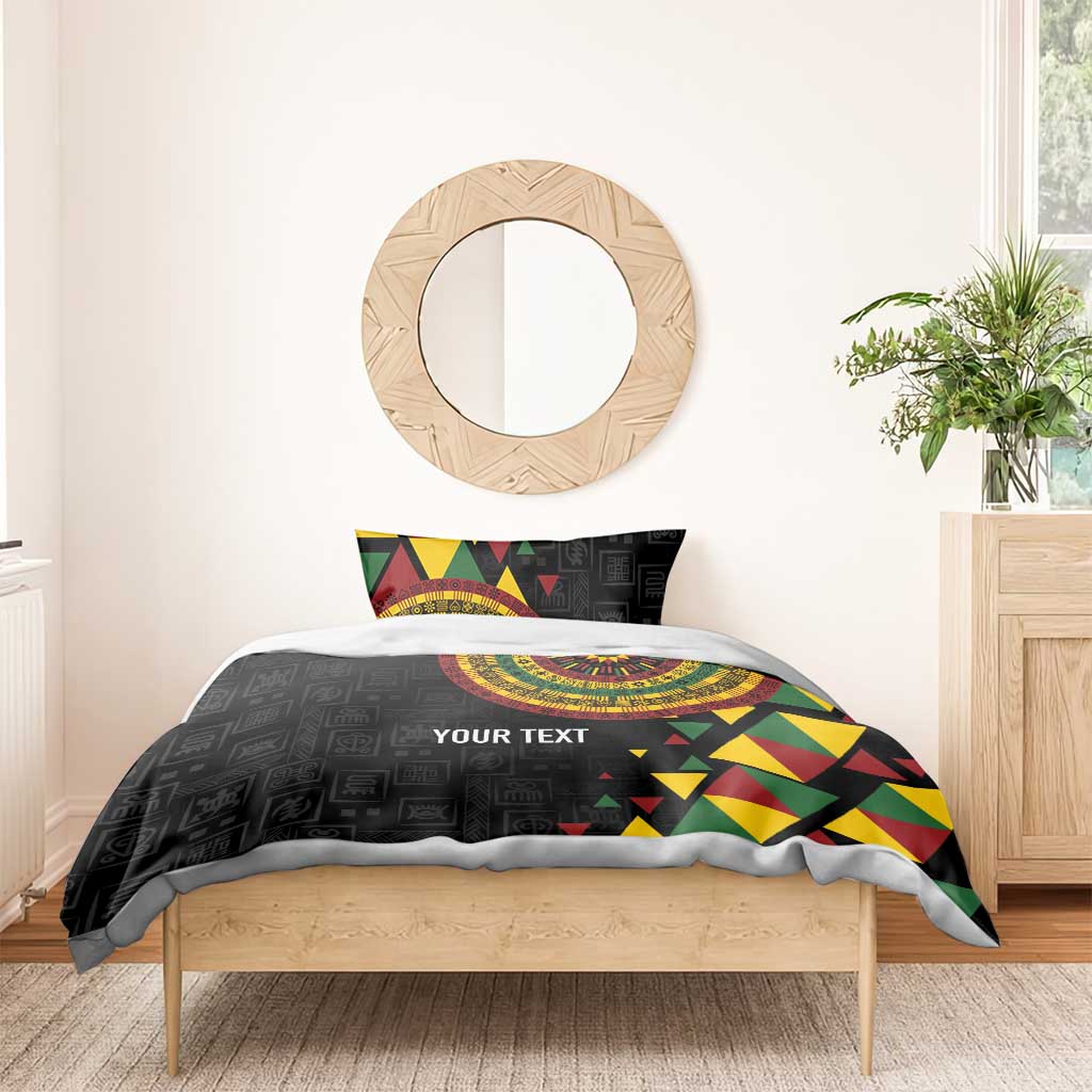 Personalized Adinkra Afro-Akan Culture Bedding Set Afrikan Colors LT7