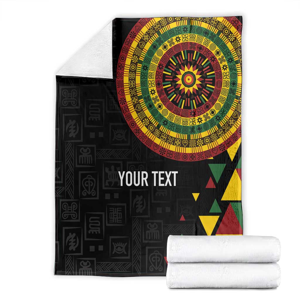 Personalized Adinkra Afro-Akan Culture Blanket Afrikan Colors LT7