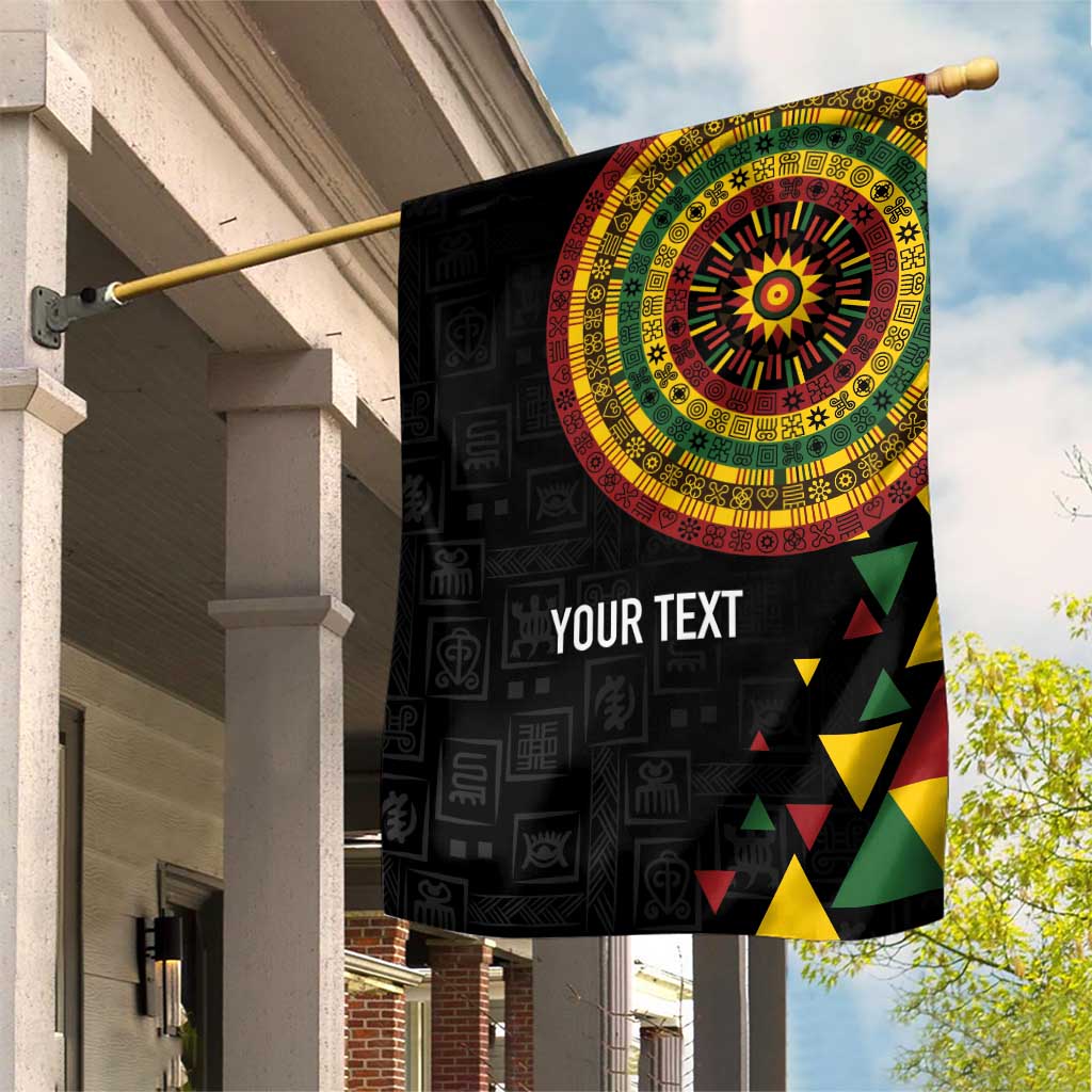 Personalized Adinkra Afro-Akan Culture Garden Flag Afrikan Colors LT7