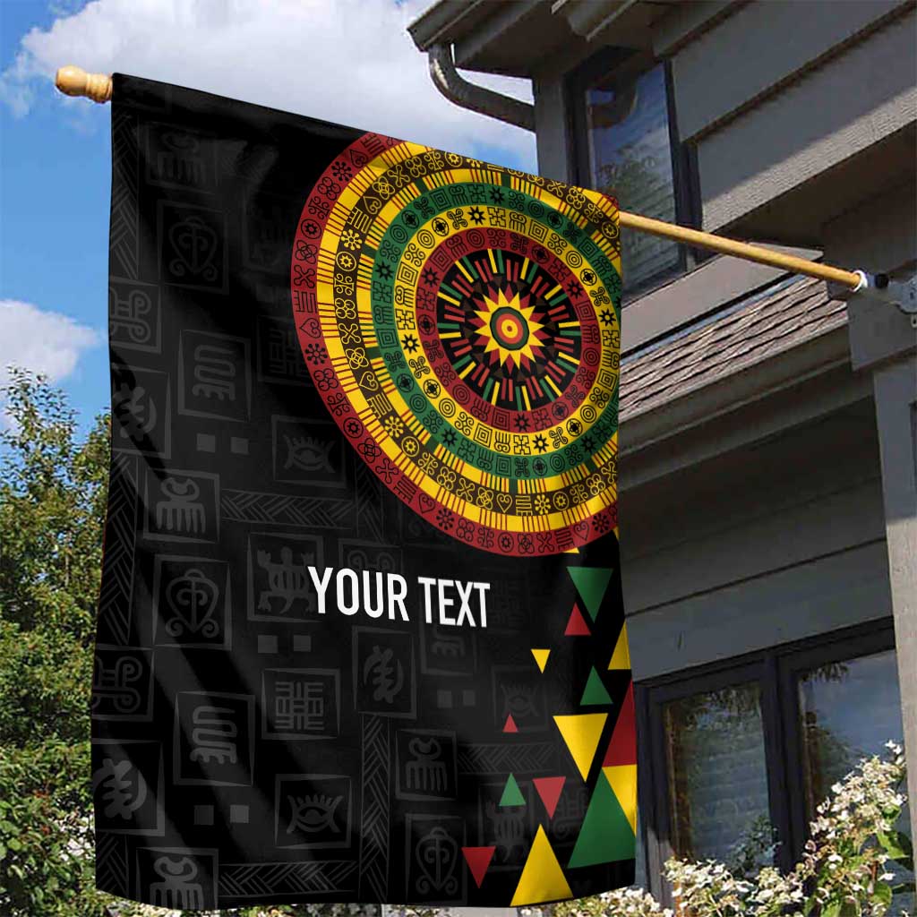 Personalized Adinkra Afro-Akan Culture Garden Flag Afrikan Colors LT7