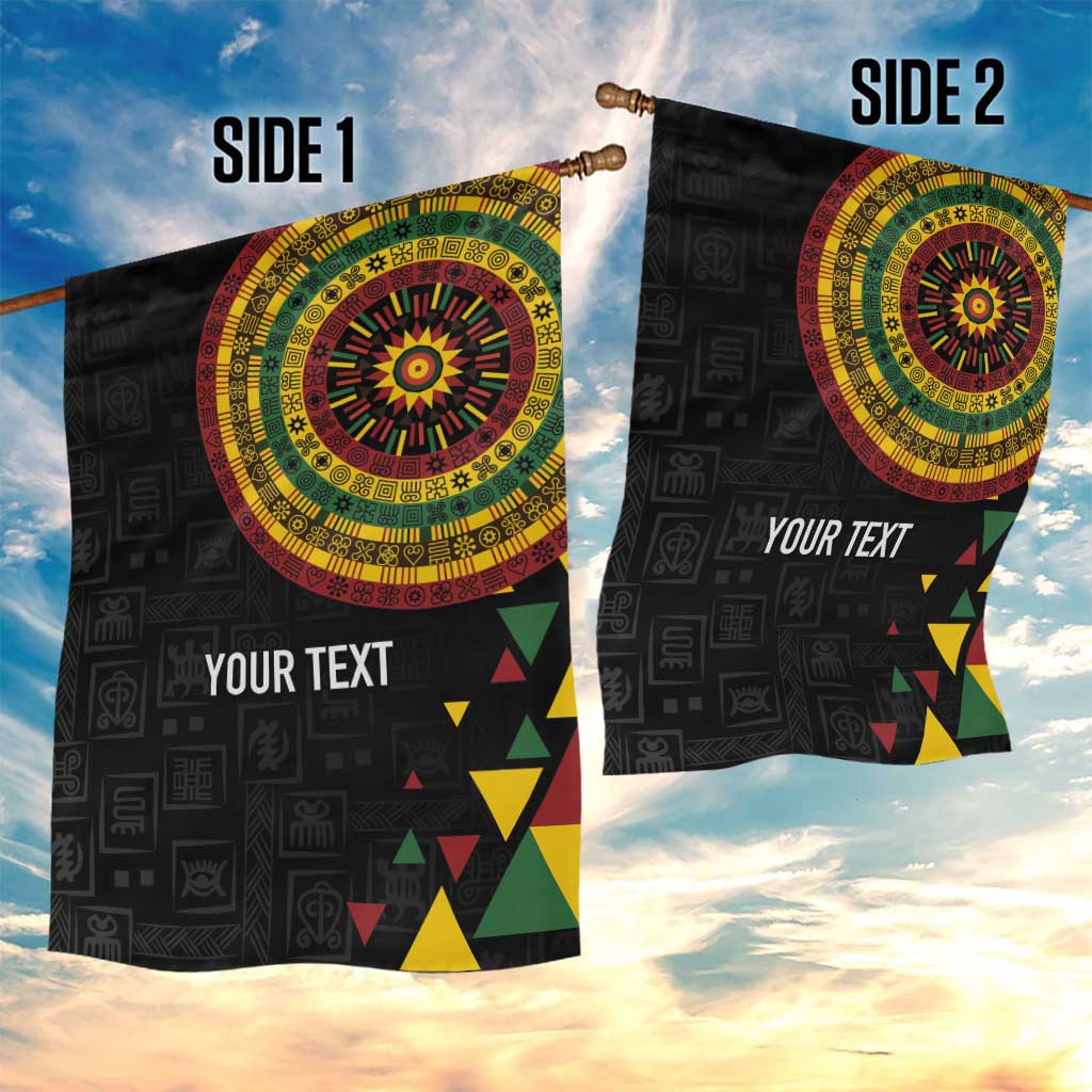 Personalized Adinkra Afro-Akan Culture Garden Flag Afrikan Colors LT7