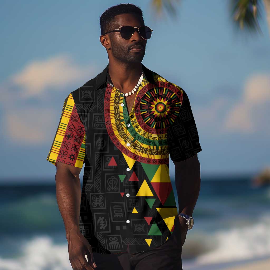 Personalized Adinkra Afro-Akan Culture Hawaiian Shirt Afrikan Colors LT7