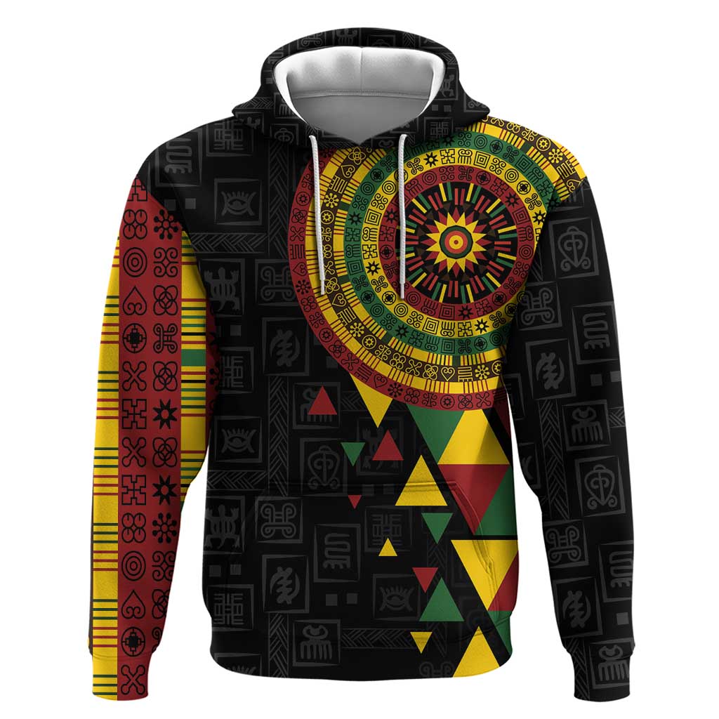 Personalized Adinkra Akan Culture Hoodie Afrikan Colors LT7