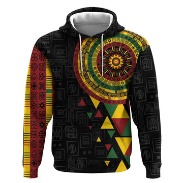 Personalized Adinkra Akan Culture Hoodie Afrikan Colors LT7