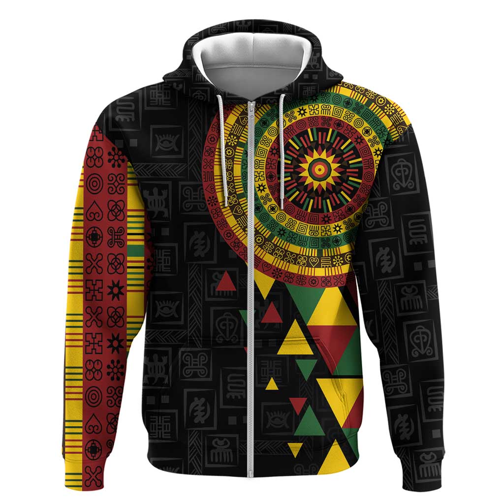 Personalized Adinkra Akan Culture Hoodie Afrikan Colors LT7