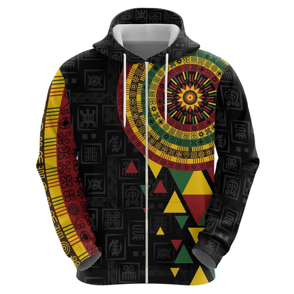 Personalized Adinkra Akan Culture Hoodie Afrikan Colors LT7