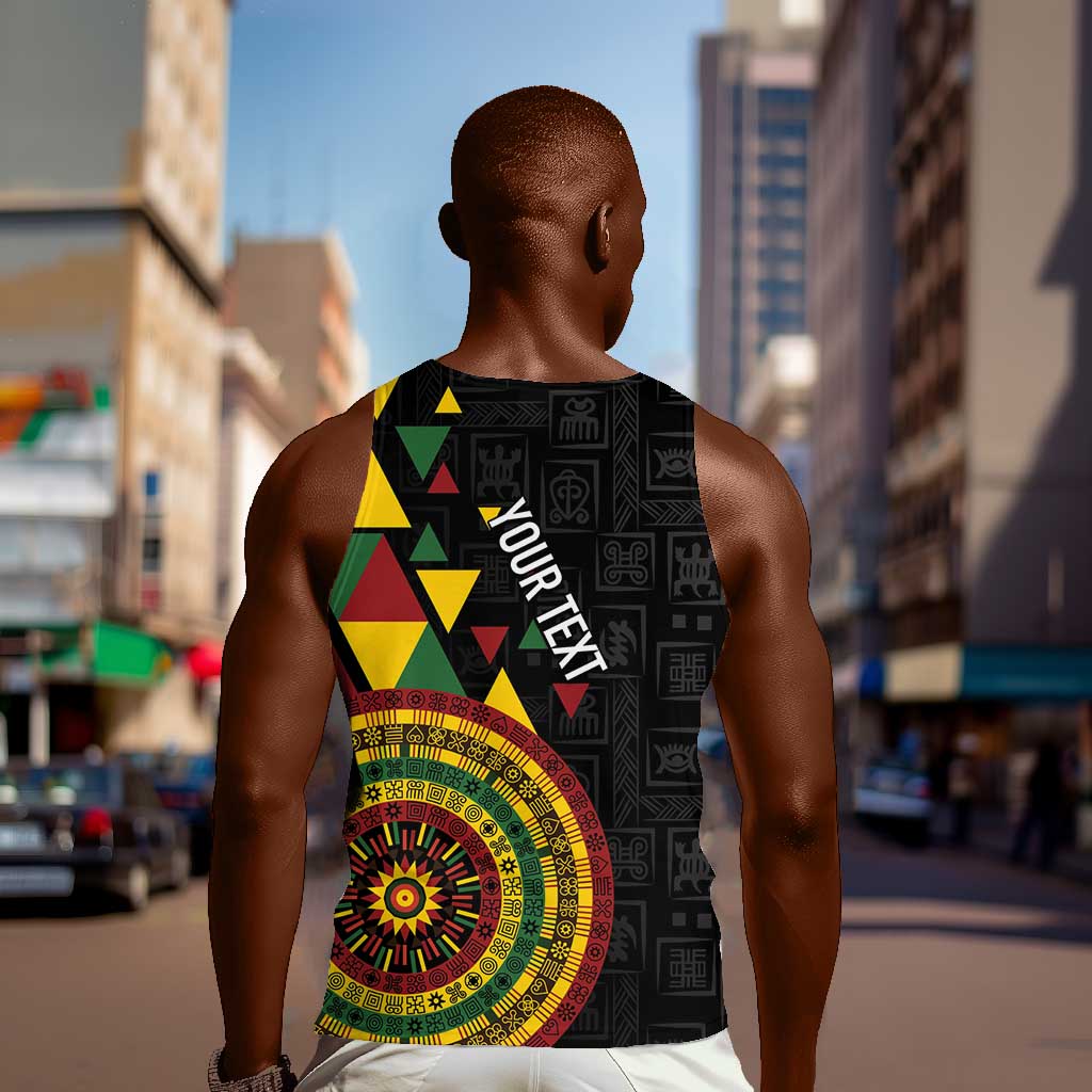 Personalized Adinkra Afro-Akan Culture Men Tank Top Afrikan Colors LT7
