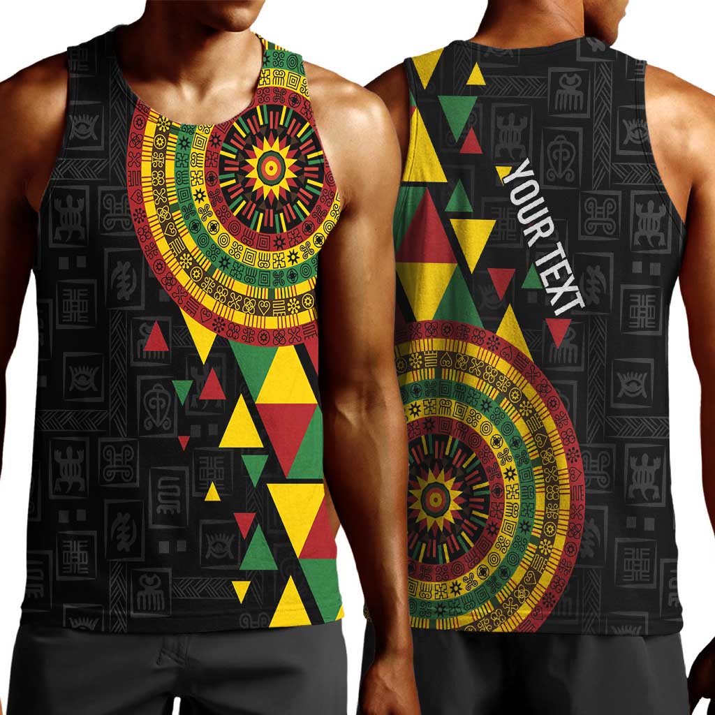 Personalized Adinkra Afro-Akan Culture Men Tank Top Afrikan Colors LT7