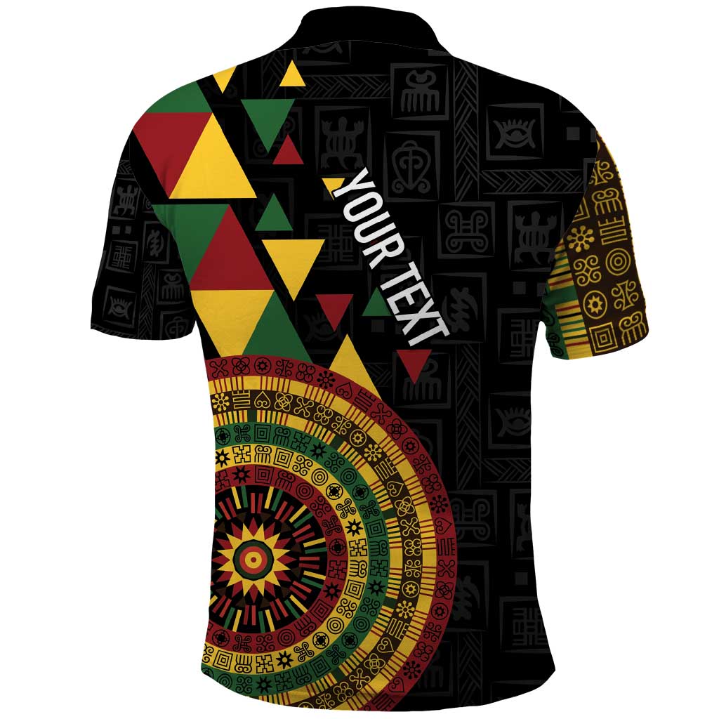 Personalized Adinkra Akan Culture Polo Shirt Afrikan Colors LT7