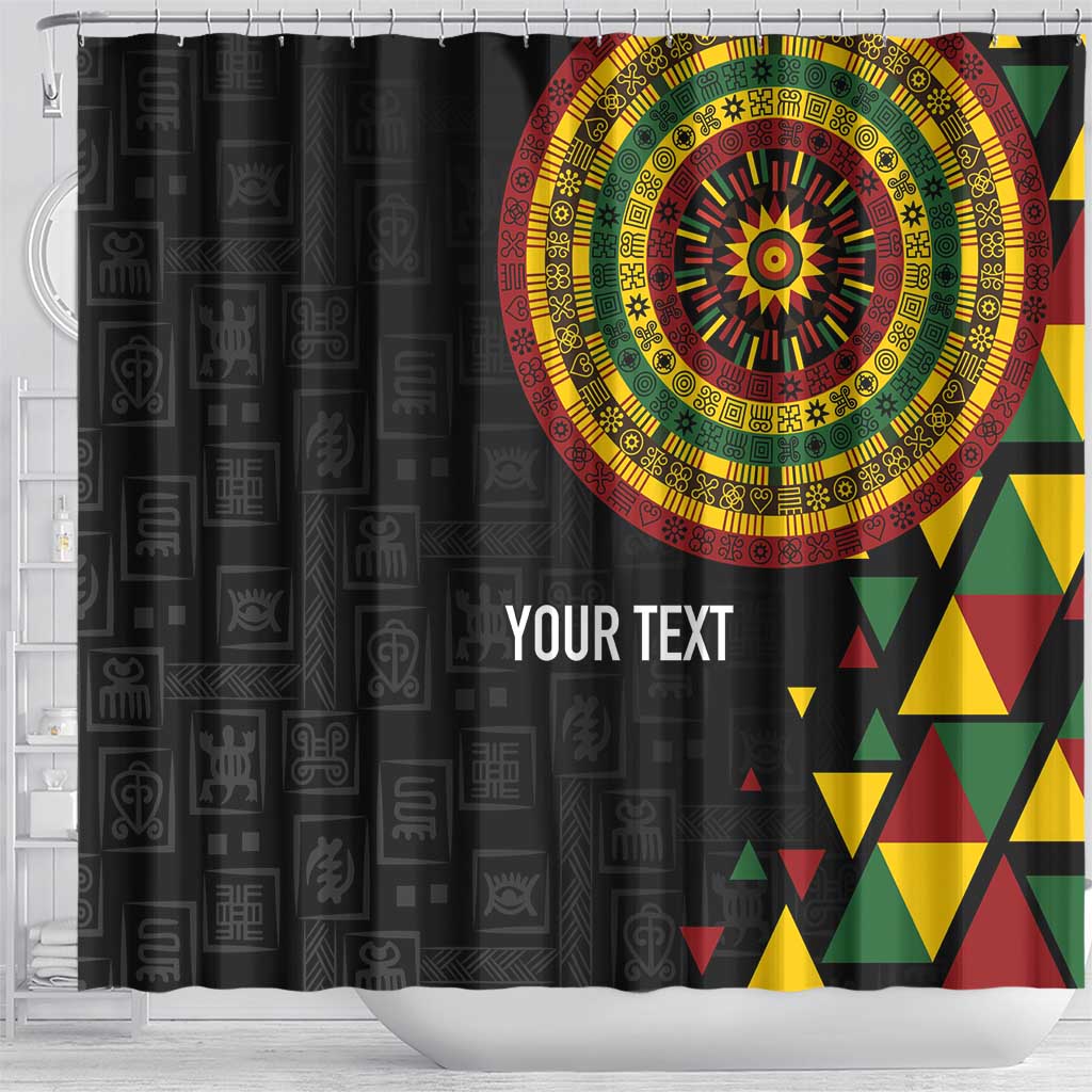 Personalized Adinkra Akan Culture Shower Curtain Afrikan Colors LT7