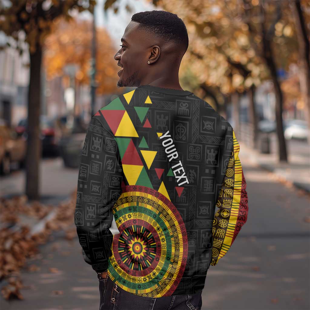 Personalized Adinkra Afro-Akan Culture Sweatshirt Afrikan Colors LT7