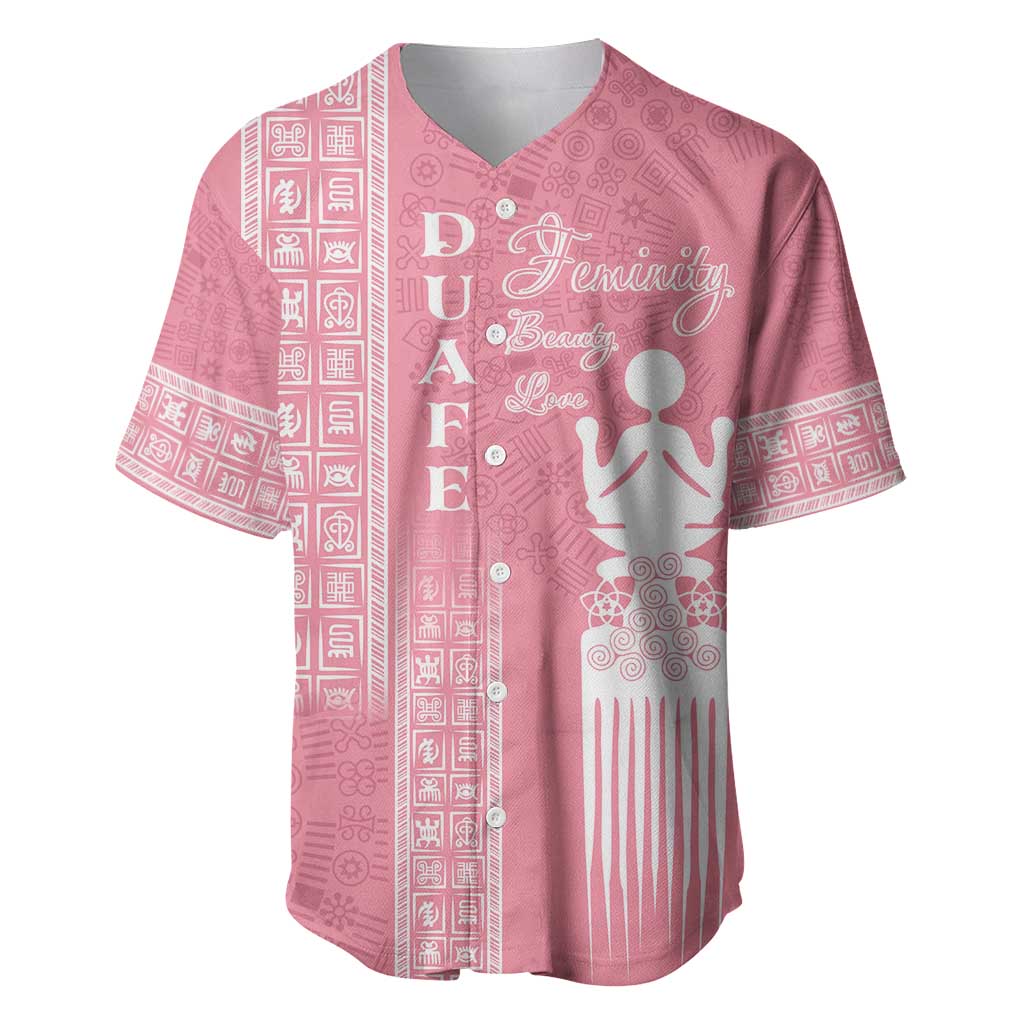 Personalized Adinkra Afro-Akan Culture Baseball Jersey Duafe - Women's Day LT7